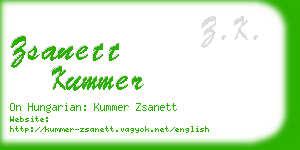 zsanett kummer business card